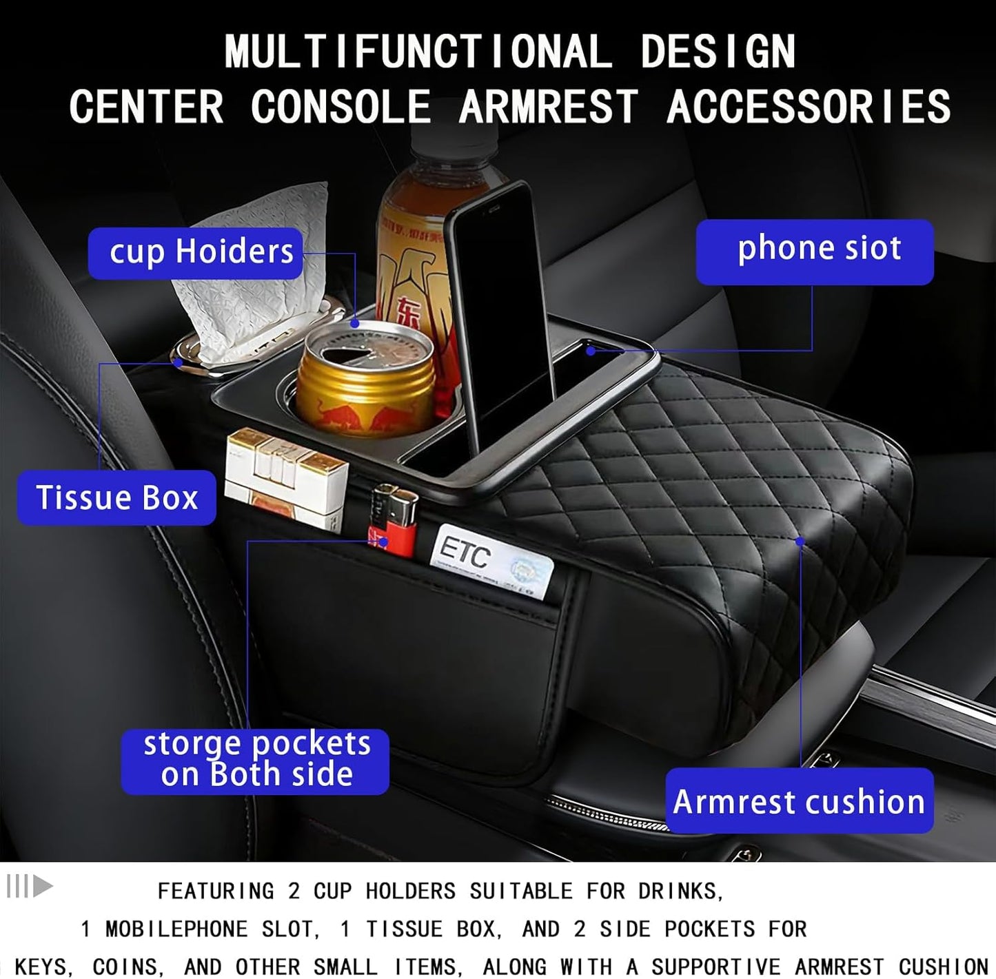 The Parent Pocket™ | 5-in-1 Car Command Center & Console Organizer